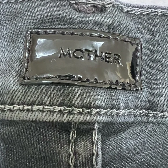 MOTHER Black Flare Wide Leg Jeans - Picture 6 of 8